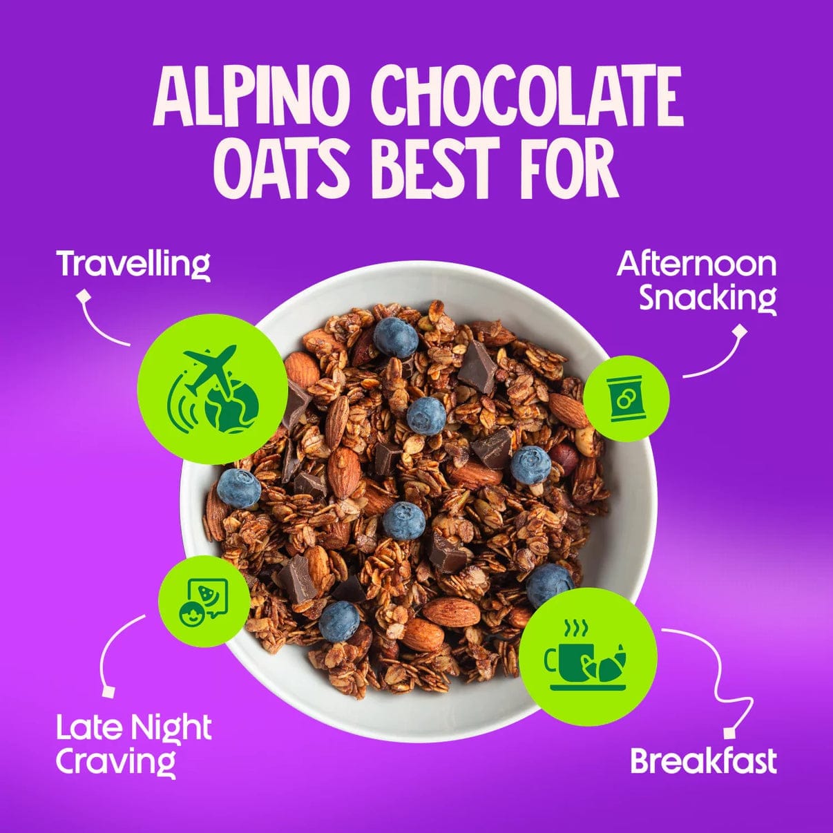 Alpino High Protein Super Rolled Oats Chocolate 2.5kg