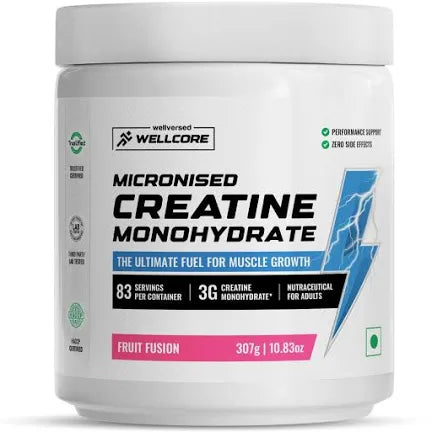 Wellcore – Micronised Creatine Monohydrate (307g, 83 Servings)