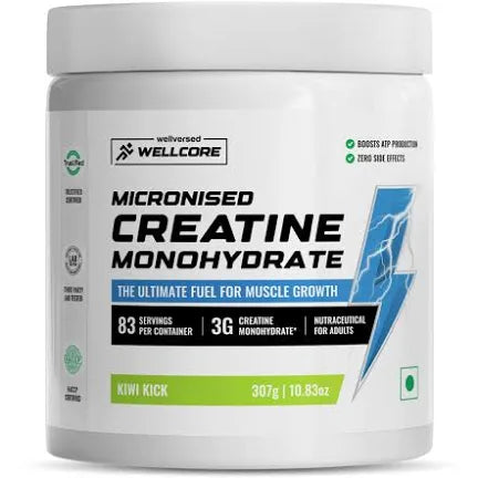 Wellcore – Micronised Creatine Monohydrate (307g, 83 Servings)