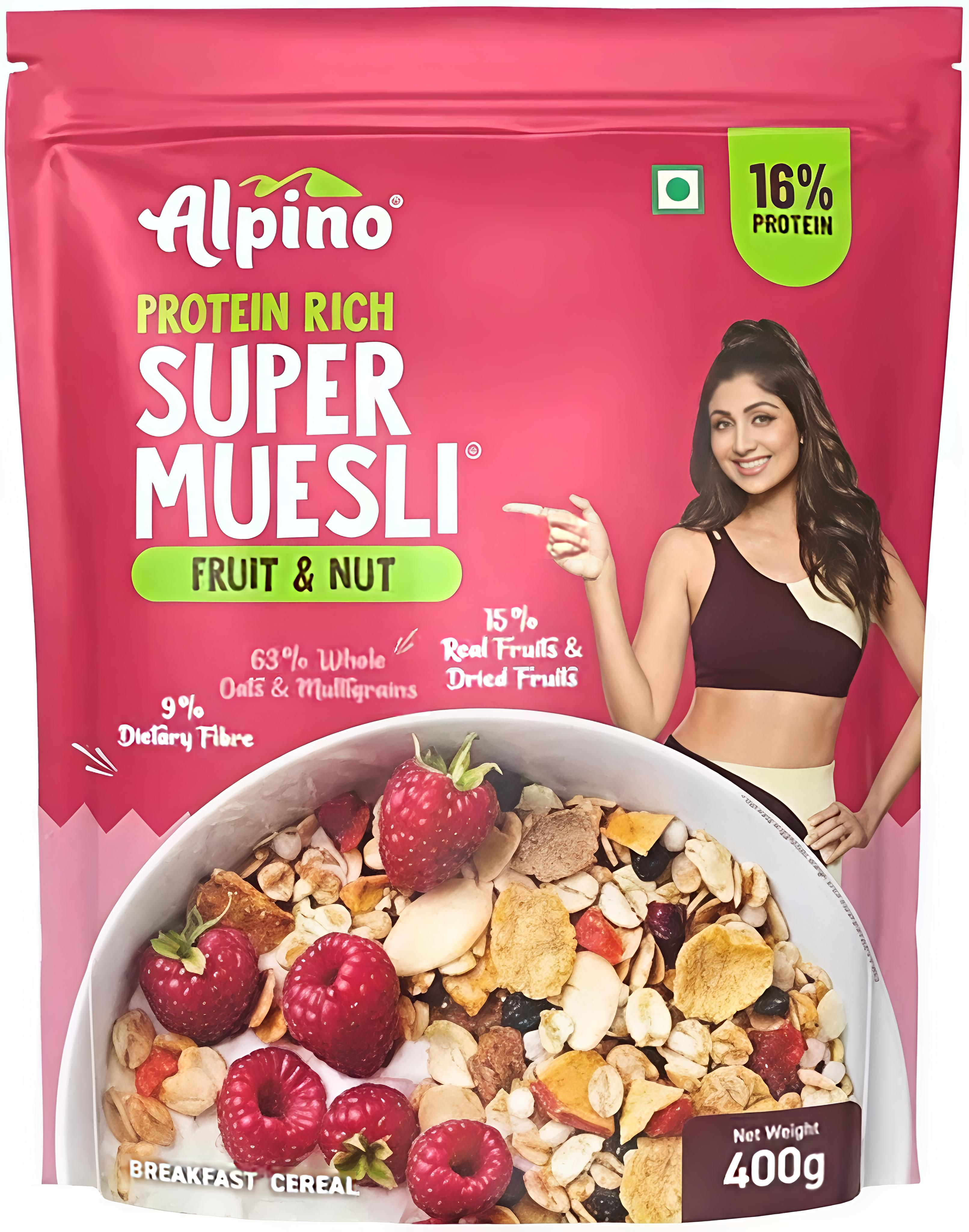 Alpino Zero Added Sugar Super Muesli 400gm