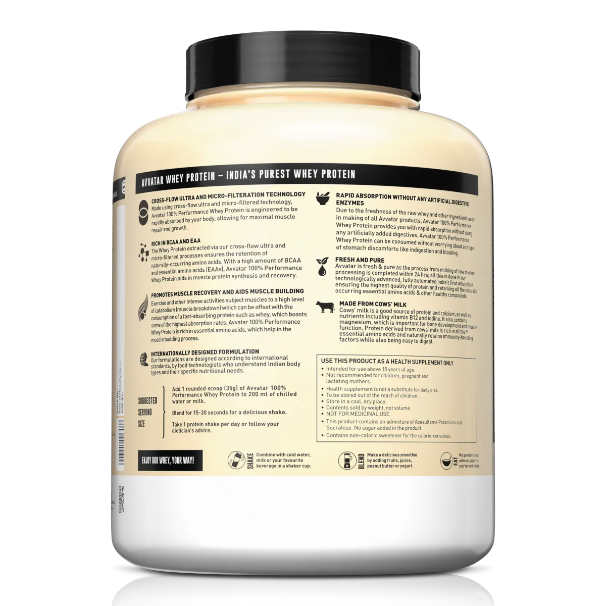 Avvatar 100% Performance Whey | 2 Kg | 2027 exp