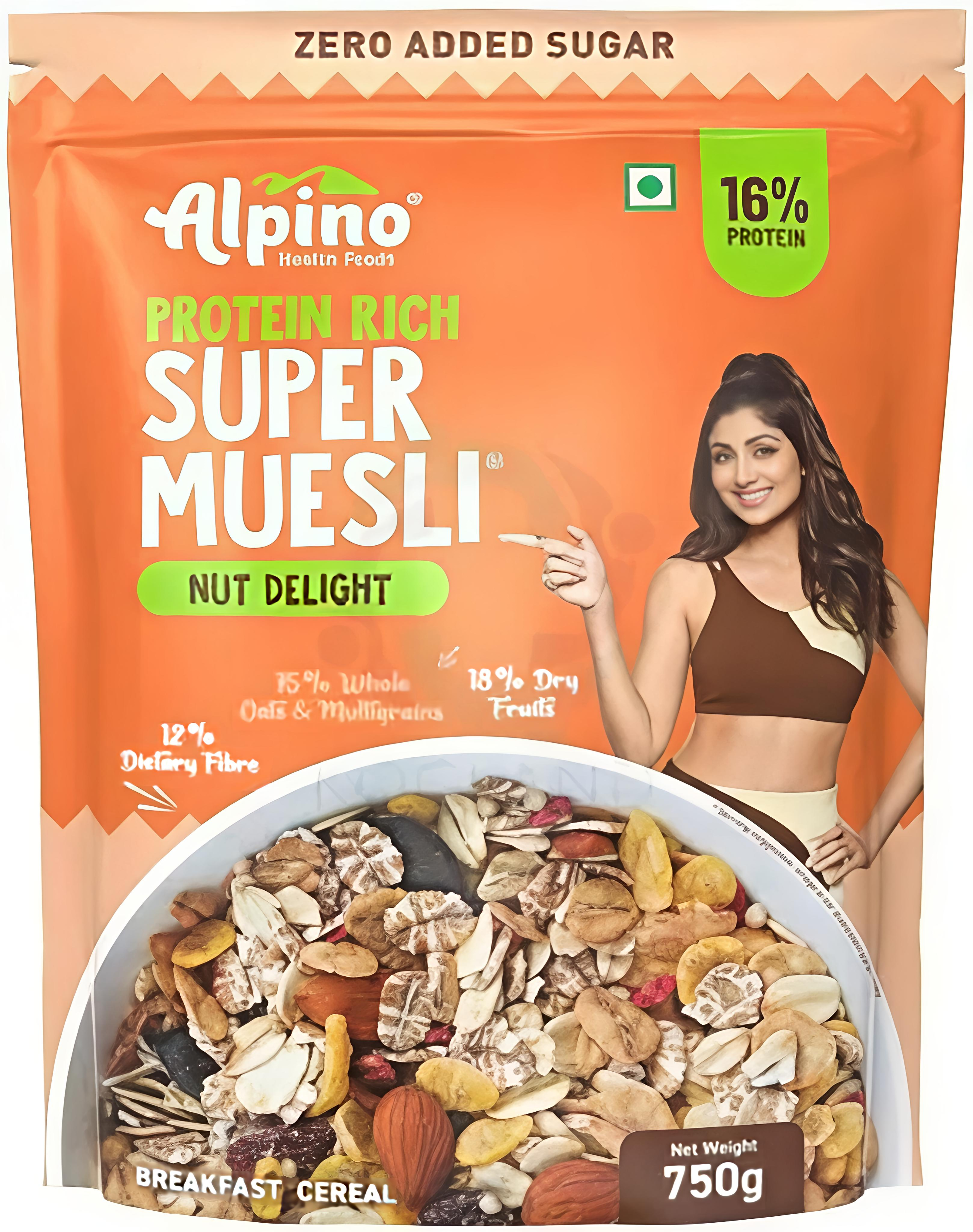 Alpino Zero Added Sugar Super Muesli 400gm