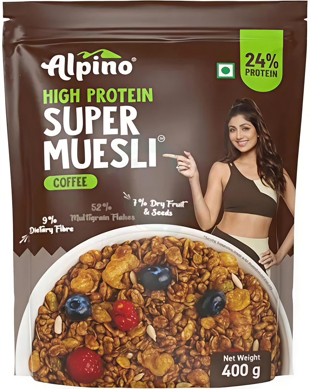 Alpino Zero Added Sugar Super Muesli 400gm