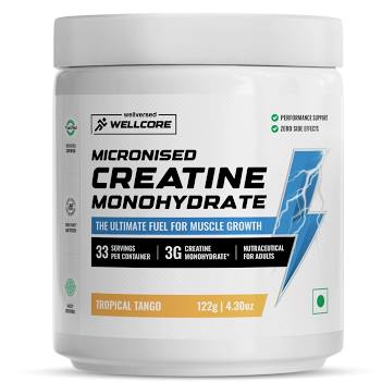 Wellcore – Pure Micronised Creatine Monohydrate (122g, 33 Servings)
